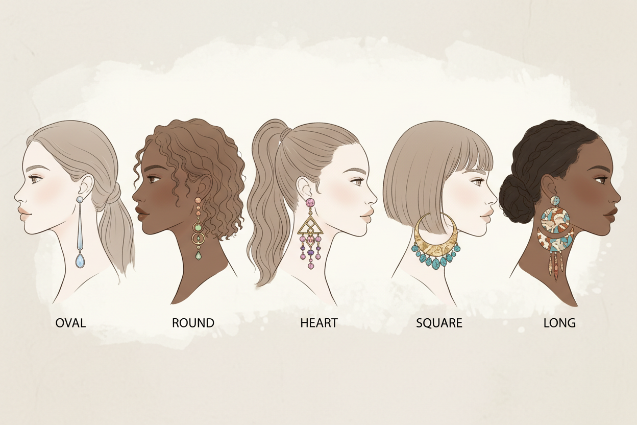 Cum alegi cerceii potriviți formei feței tale