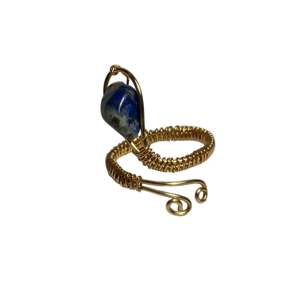 Inel lapis lazuli – aurit