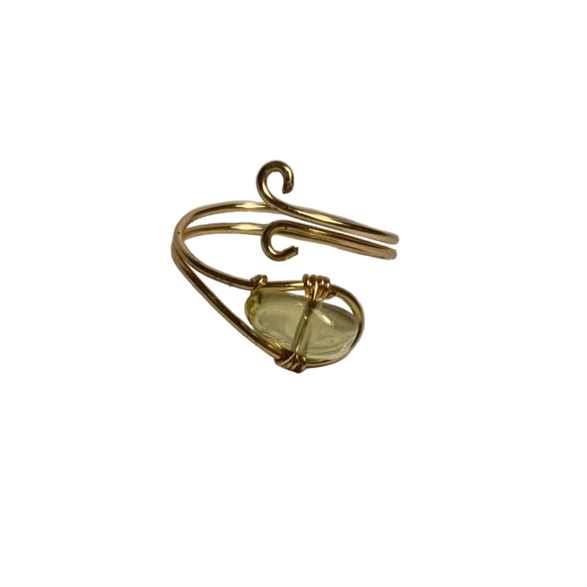 Inel citrin – piatra naturală