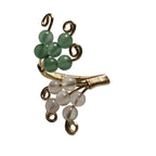 Inel Aventurin și Cuarț Roz 6 mm – placat cu aur