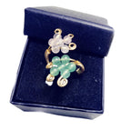 Inel Aventurin și Cuarț Roz 6 mm – placat cu aur